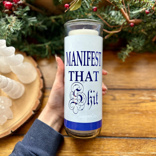 Candle Manifest That Shit Scentless Candle