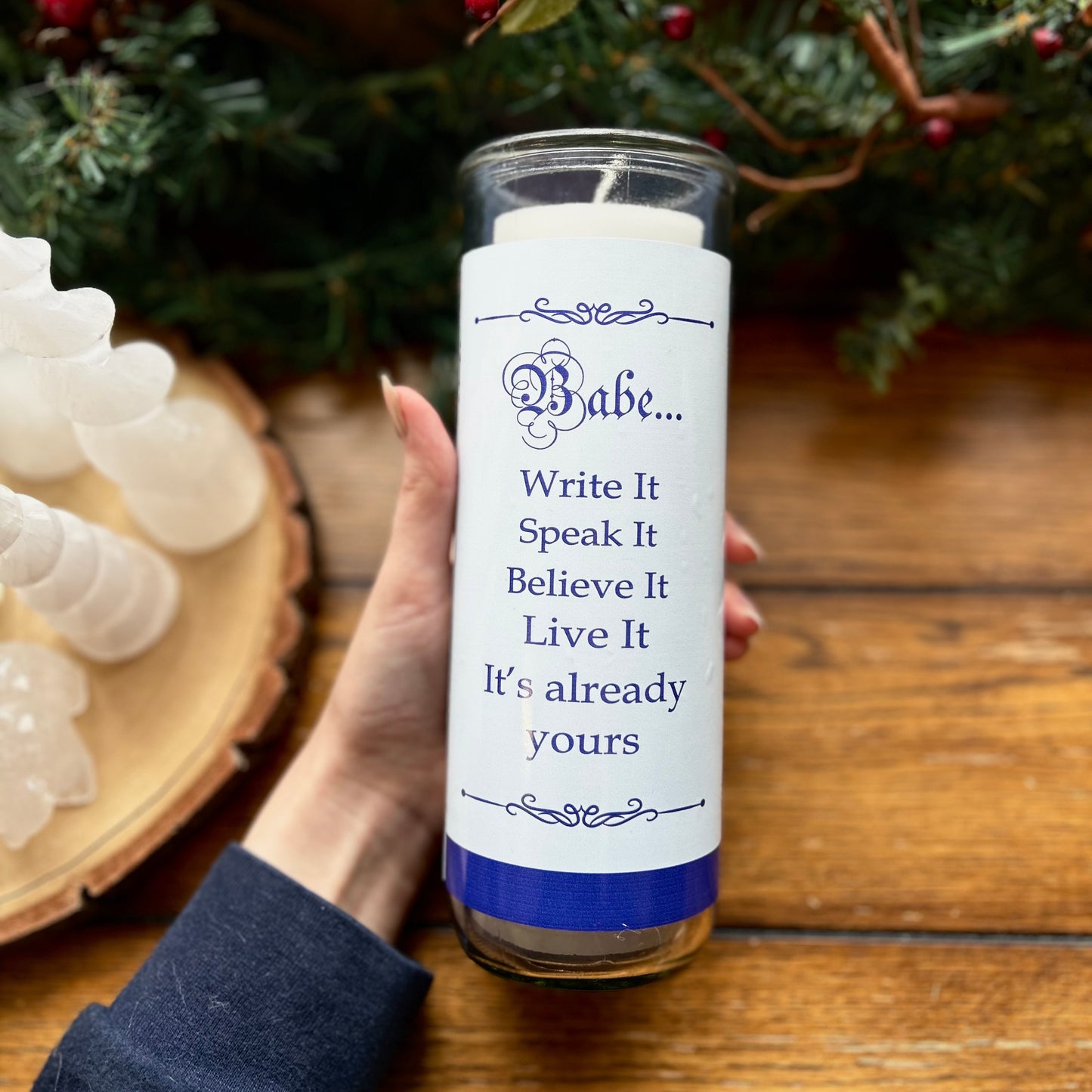 Candle Manifest That Shit Scentless Candle