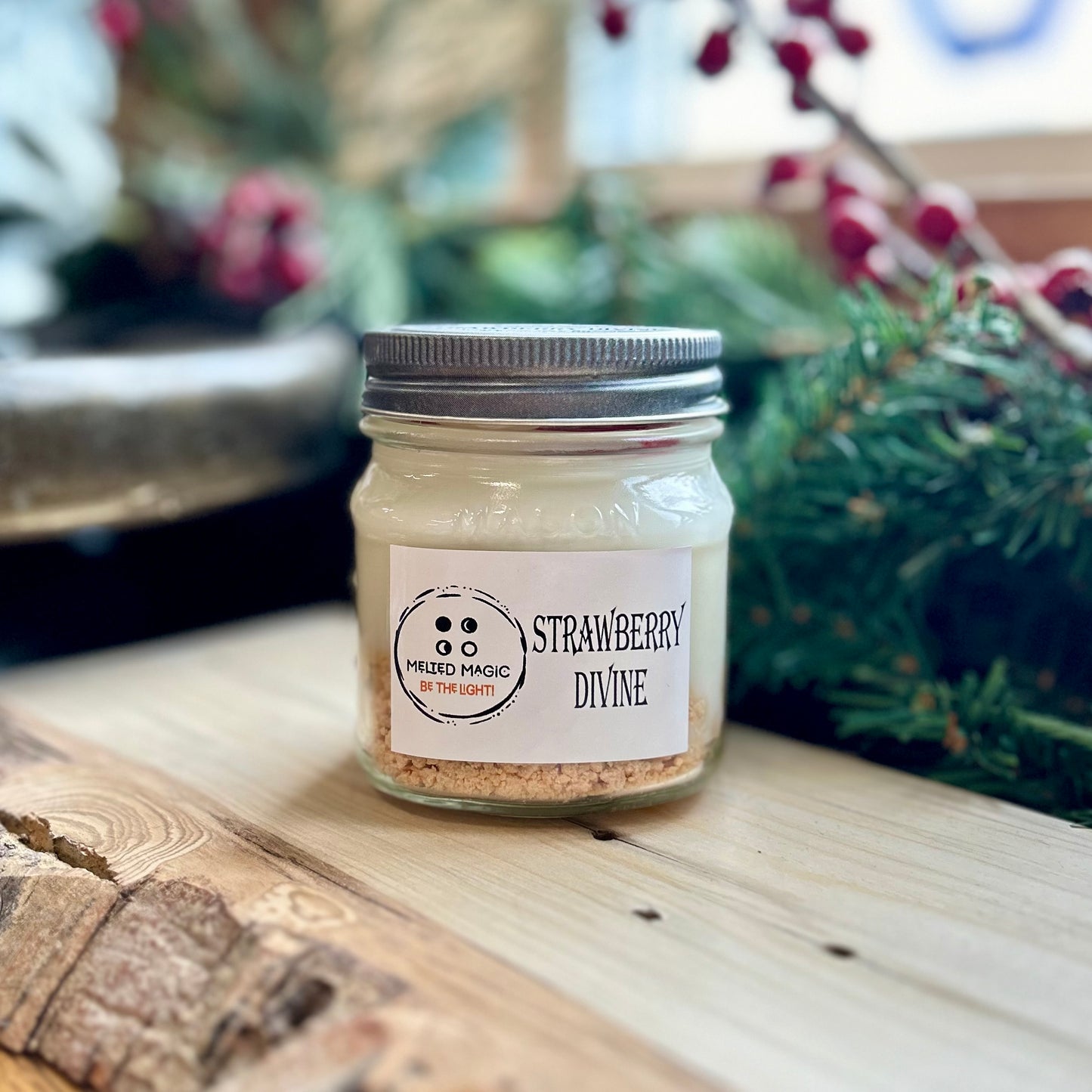 Strawberry Divine Soy Candle | Melted Magic