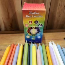 Load image into Gallery viewer, Chakra chime candles 20pk - Ignite the light / Alberta Laser Engraving
