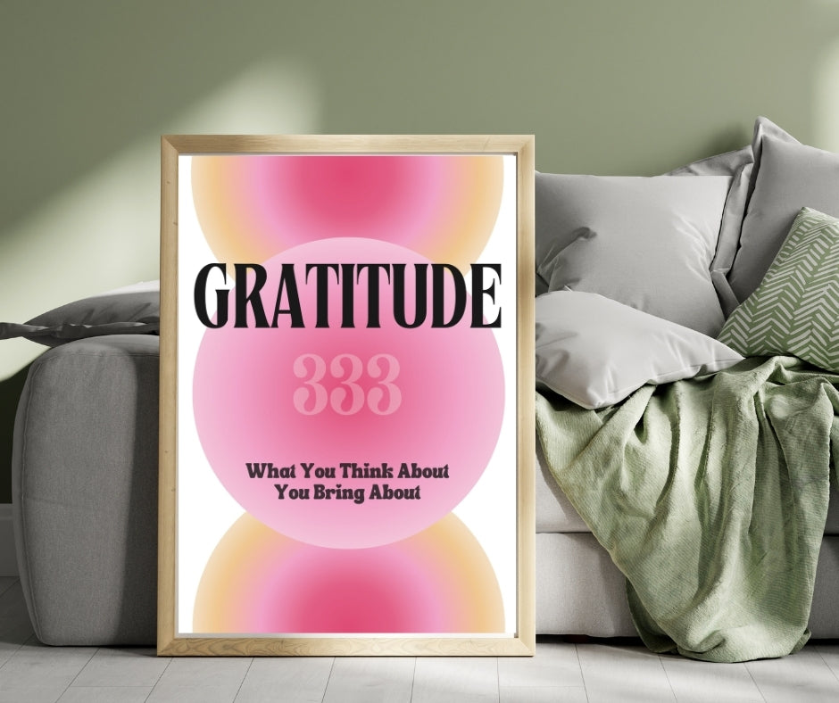 Gratitude Pink Aura Poster