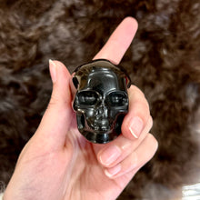 Load image into Gallery viewer, Black Obsidian Skull - Ignite the light / Alberta Laser Engraving
