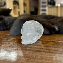 Load image into Gallery viewer, Clear Quartz Crystal Skull - Ignite the light / Alberta Laser Engraving
