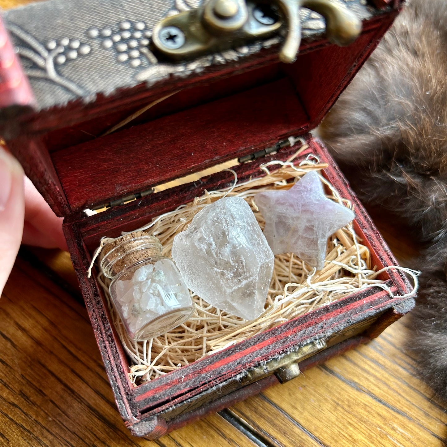 Peace and Tranquility Crystal Bundle Treasure Chest - Ignite the light / Alberta Laser Engraving