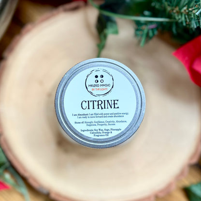 Citrine Soy Wax Candle | Melted Magic