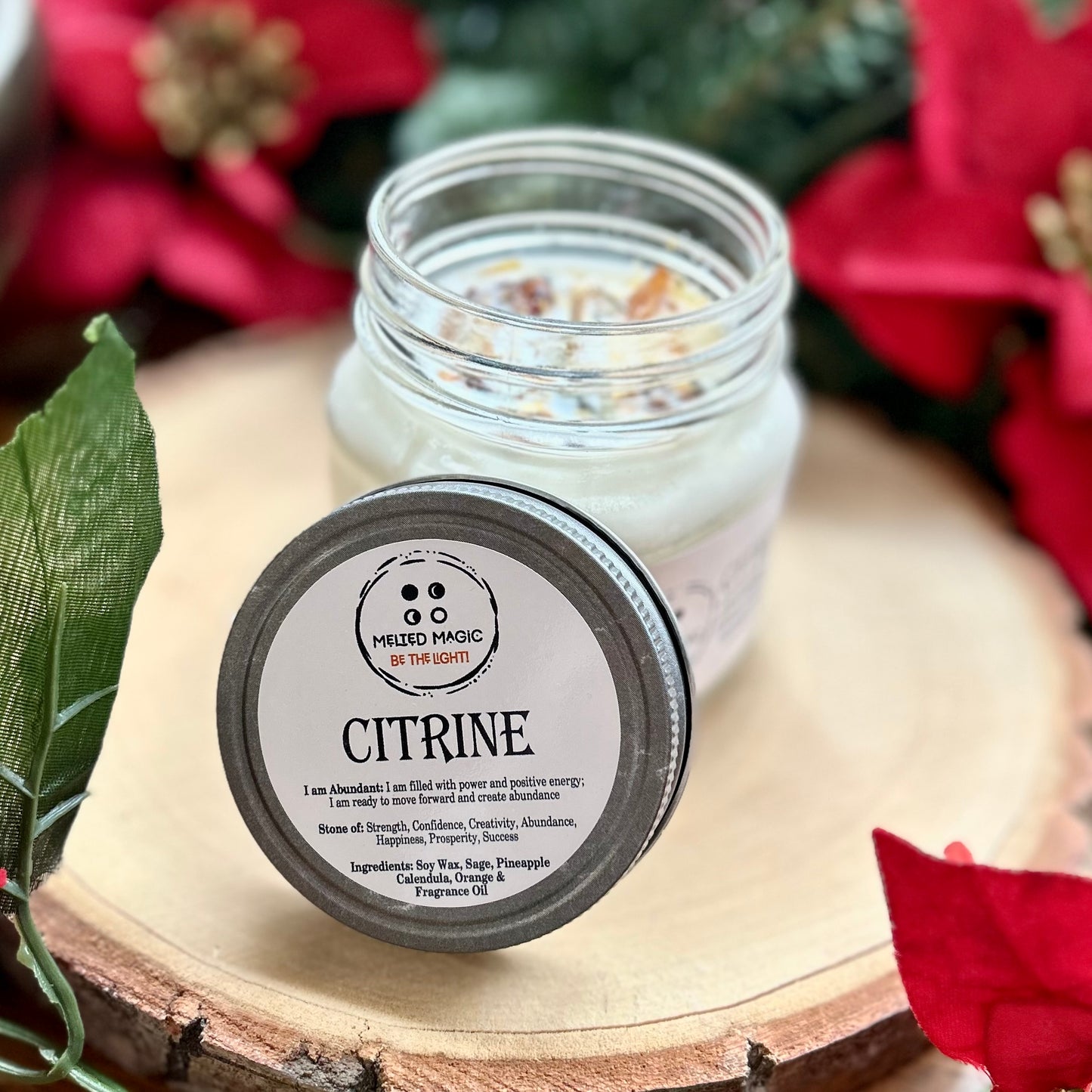 Citrine Soy Wax Candle | Melted Magic