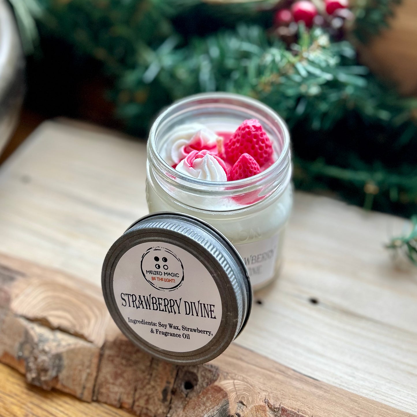 Strawberry Divine Soy Candle | Melted Magic