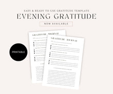 Load image into Gallery viewer, Evening Gratitude Journal Printable A5 Journal Page - Ignite the light / Alberta Laser Engraving
