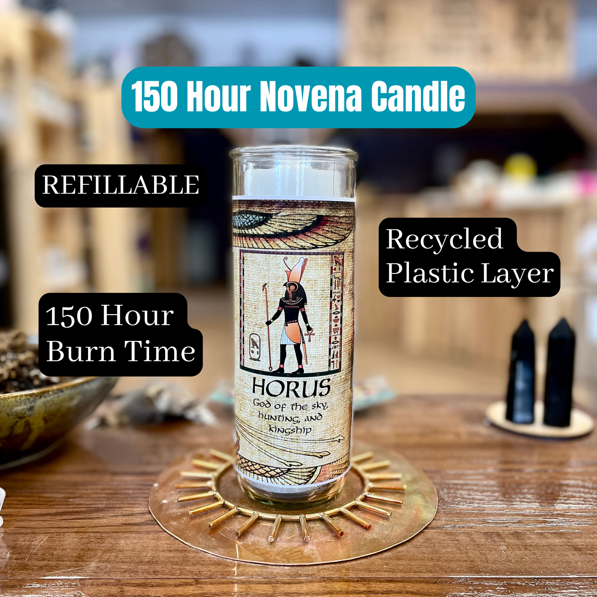 Horus Novena Candle - North Witch Magick Co.