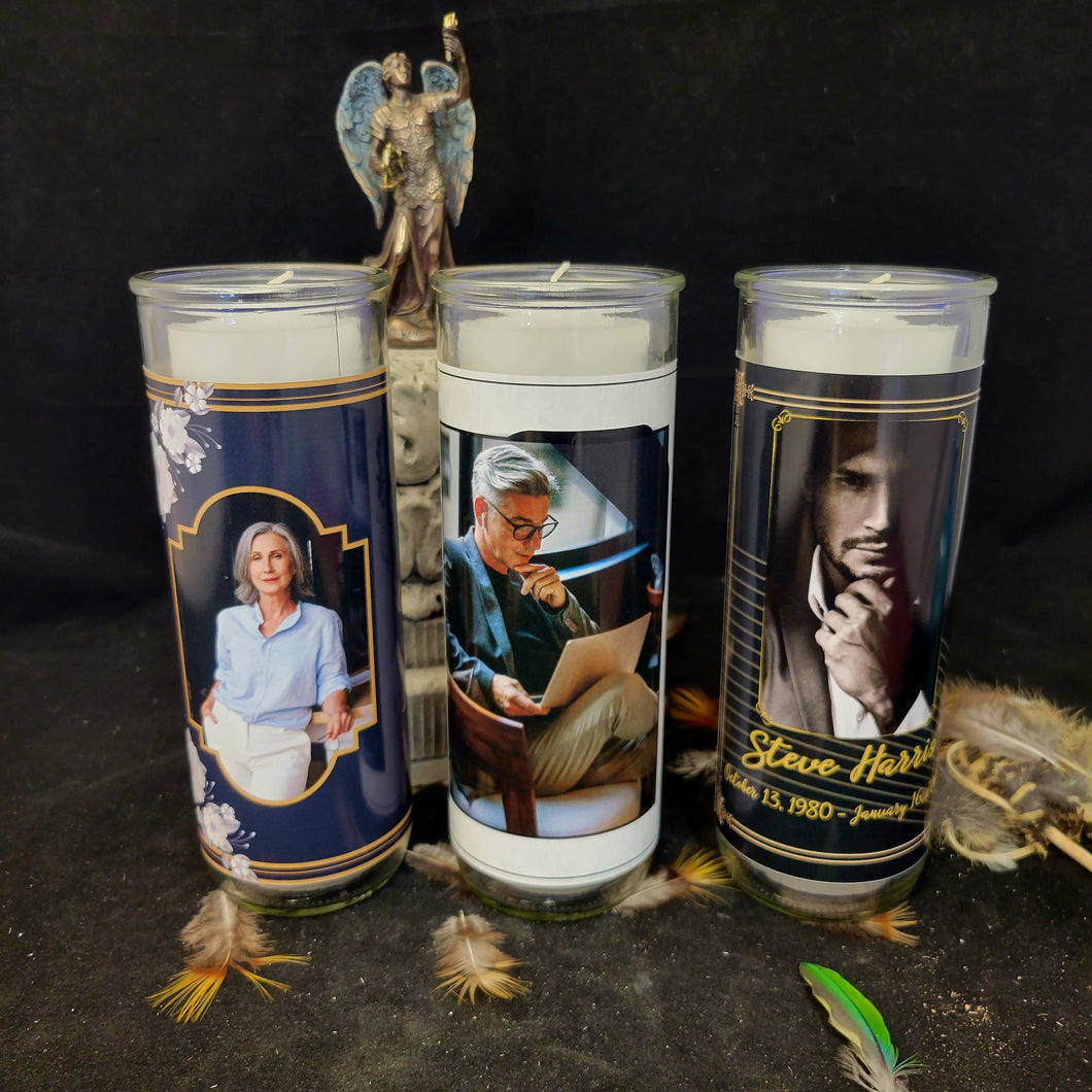 Memorial Novena Candles for Ancestors - Set of 3 - North Witch Magick Co.