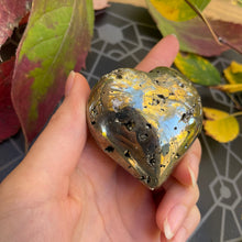 Load image into Gallery viewer, Pyrite heart - North Witch Magick Co.

