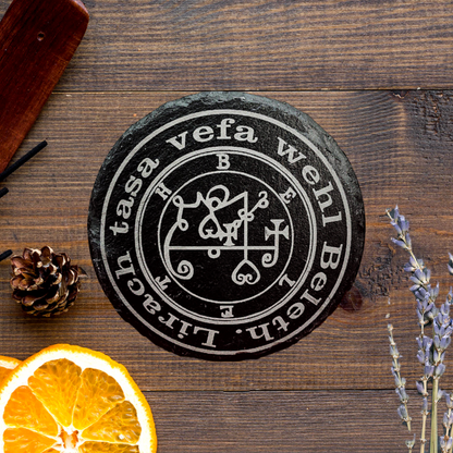 Beleth slate altar tile - North Witch Magick Co.