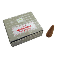 Load image into Gallery viewer, Satya White Sage cone incense - North Witch Magick Co.
