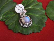 Load image into Gallery viewer, Moonstone set in .925 Silver Pendant - North Witch Magick Co.
