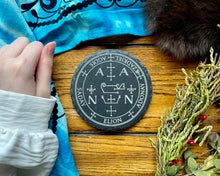 Load image into Gallery viewer, Arch Angel Zadkiel Slate Altar Tile - North Witch Magick Co.
