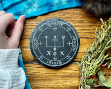 Load image into Gallery viewer, Arch Angel Raphael Slate Altar Tile - North Witch Magick Co.
