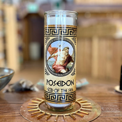 Poseidon Novena Candle - North Witch Magick Co.
