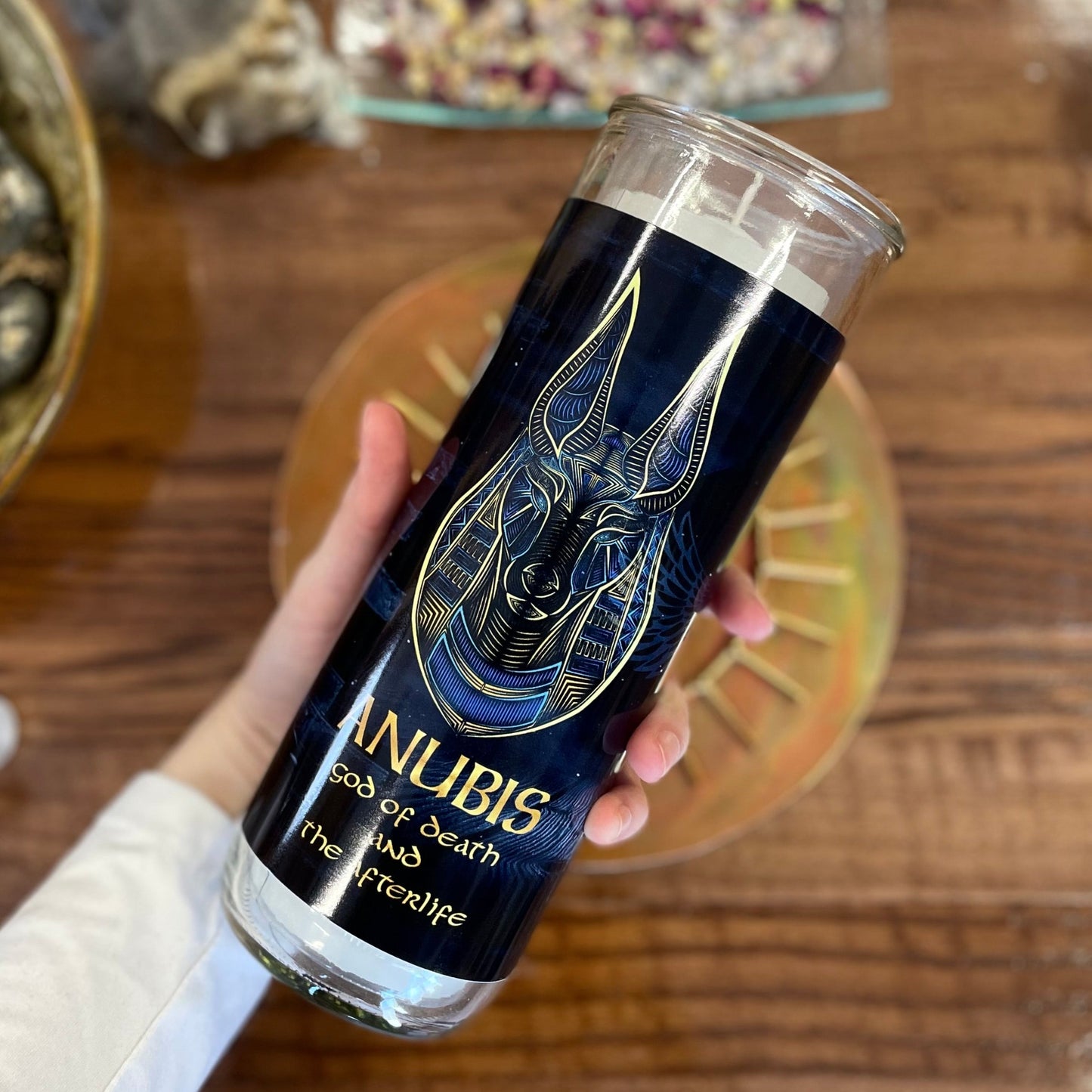 Anubis Refillable Candle - North Witch Magick Co.