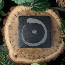 Load image into Gallery viewer, Sun Sigil Slate Altar Tile - North Witch Magick Co.
