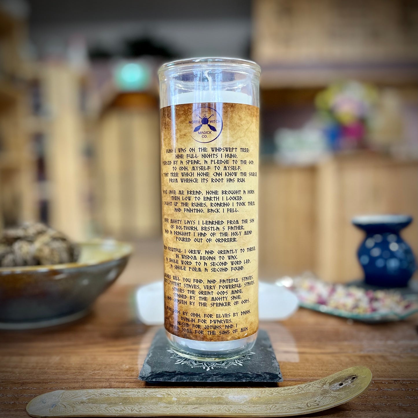 Odin Refillable 150 Hour Novena Candle - North Witch Magick Co.
