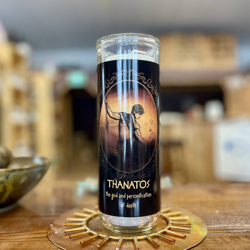 Thanatos 150 Hour Candle - North Witch Magick Co.