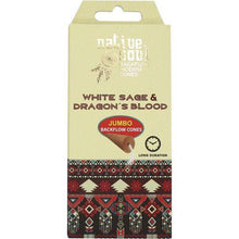 Load image into Gallery viewer, White Sage and Dragon&#39;s Blood Backflow Incense Cones - North Witch Magick Co.
